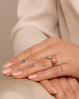 Twist Ring Sunstone | Zilver