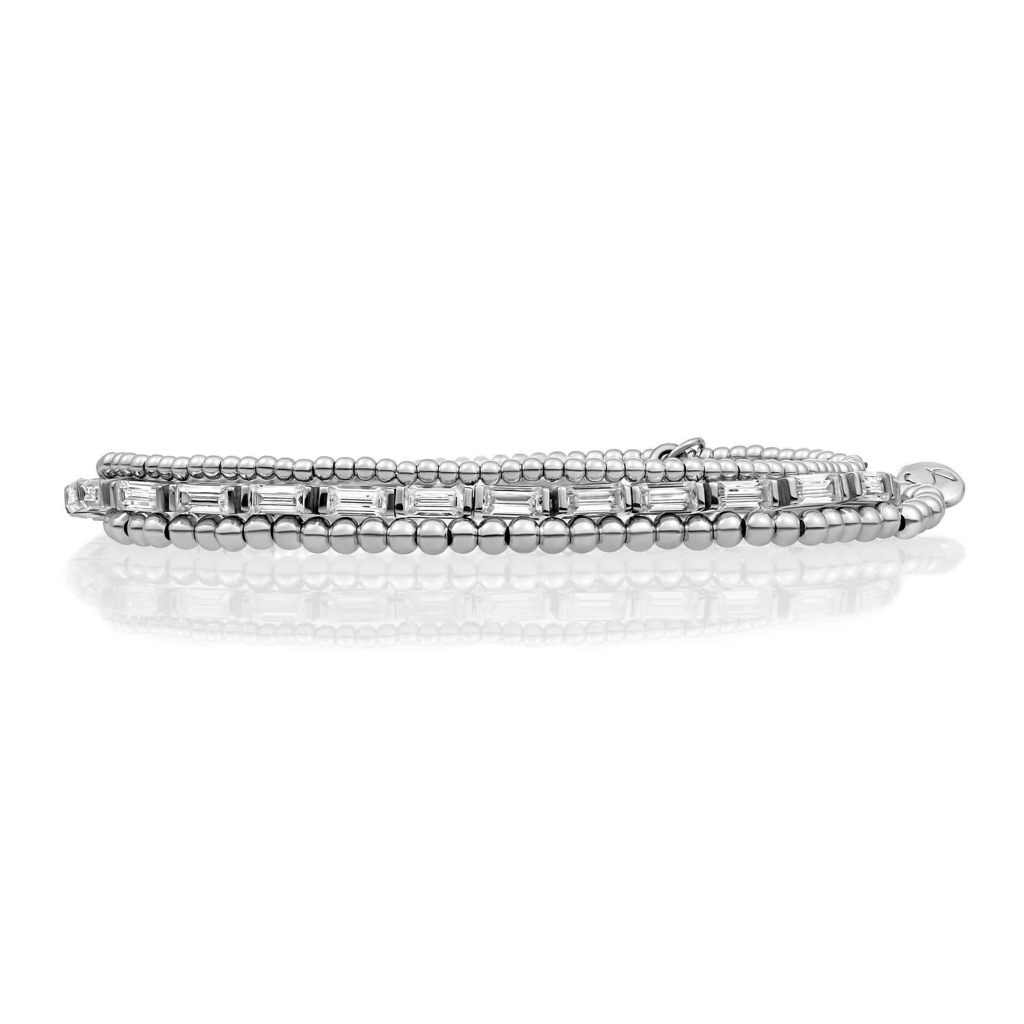 Tennis Saturn Armbanden Stack | Zilver