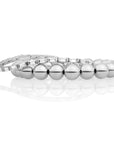 Essentials Saturn Tennis Baguette Armbanden Stack | Zilver