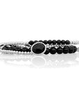 Onyx Twist Universe Armbanden Stack | Zilver