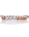 Sunstone Tennis Baguette Armbanden Stack | Zilver