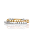 Bicolor Mix Saturn Bold Mix Armbanden Stack | Goudkleurig