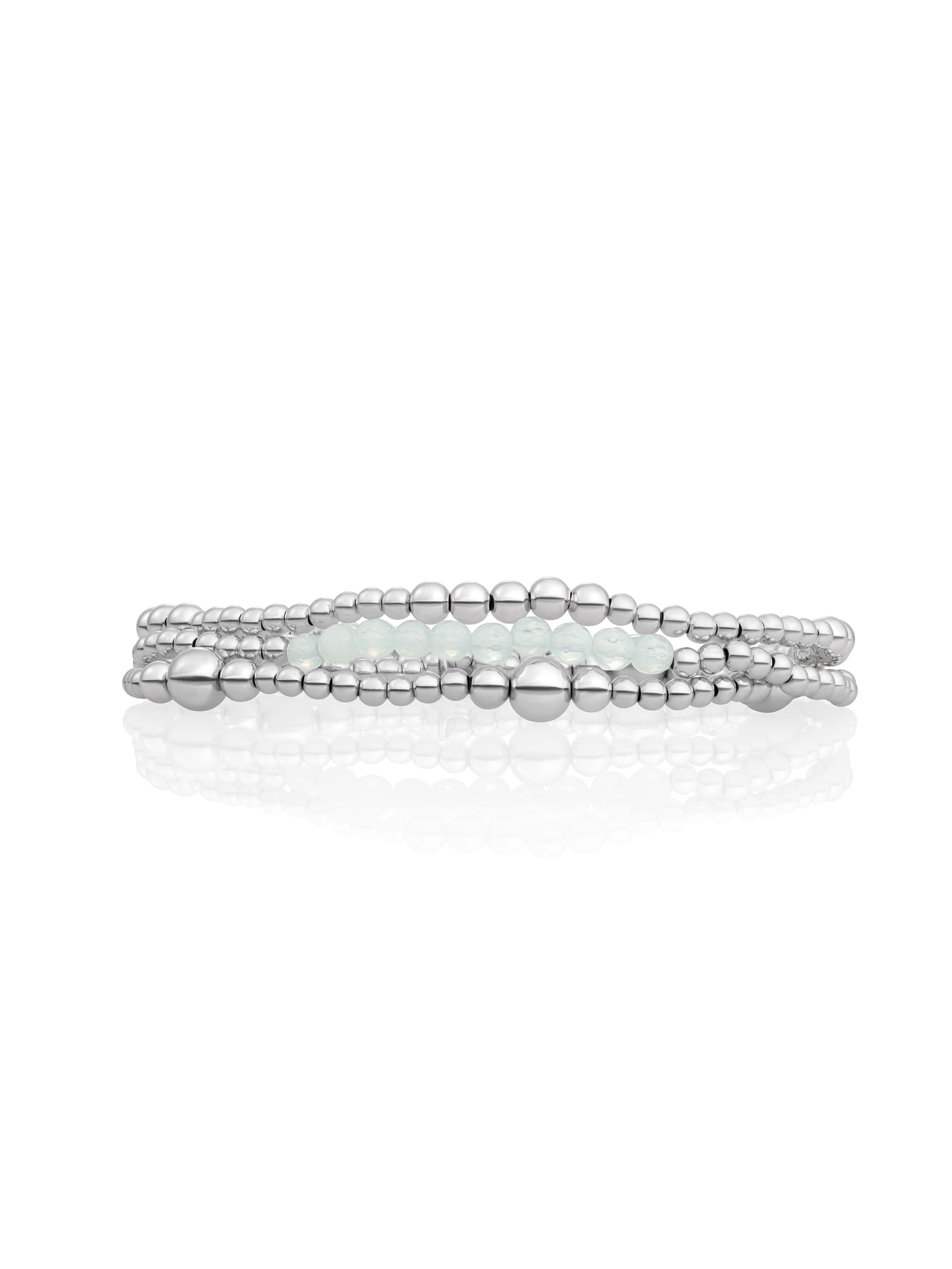 Opalite Universe Armbanden Stack | Zilver