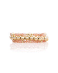 Sunstone Roundel Bold Mix Armbanden Stack | Goudkleurig