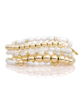Parel Roundel Interstellar Large Armbanden Stack | Goudkleurig
