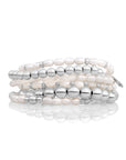 Parel Roundel Interstellar Large Armbanden Stack | Zilver