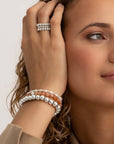 Pearl Interstellar Saturn Armbanden Stack | Zilver