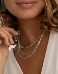 Long Link Ketting | Zilver
