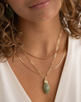 Southern Jade Leaf ketting edelsteen
