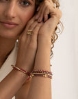 Saturn 4mm Kralenarmband | Goudkleurig