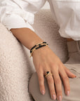 Edge Ring Onyx | 9 karaat