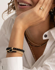 Onyx Twist Armband