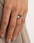 Twist Ring Labradorite - Zilver