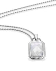 Moonstone Baguette Ketting Set | Zilver