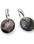 Labradorite Large Oval Bold Fuse Oorbellen Set | Zilver