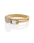 Disc Galaxy Baguette Ringen set l 9 karaat