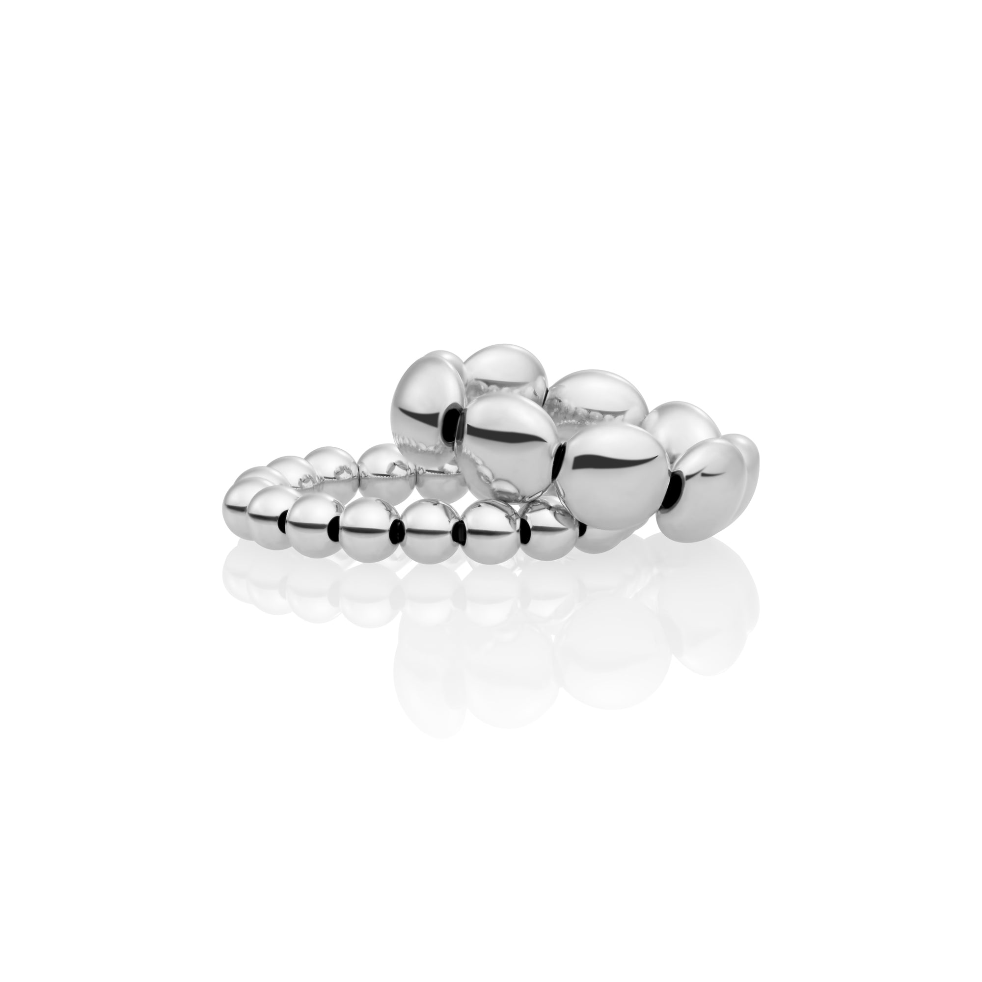 Essentials Additional Bubble Ringen Stack | Zilver