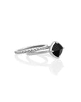 Onyx Edge Ringen Stack | Zilver