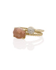 Sunstone Twist Ringen Stack | 9 karaat