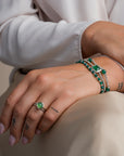zilverkleurige armbanden set voor dames
