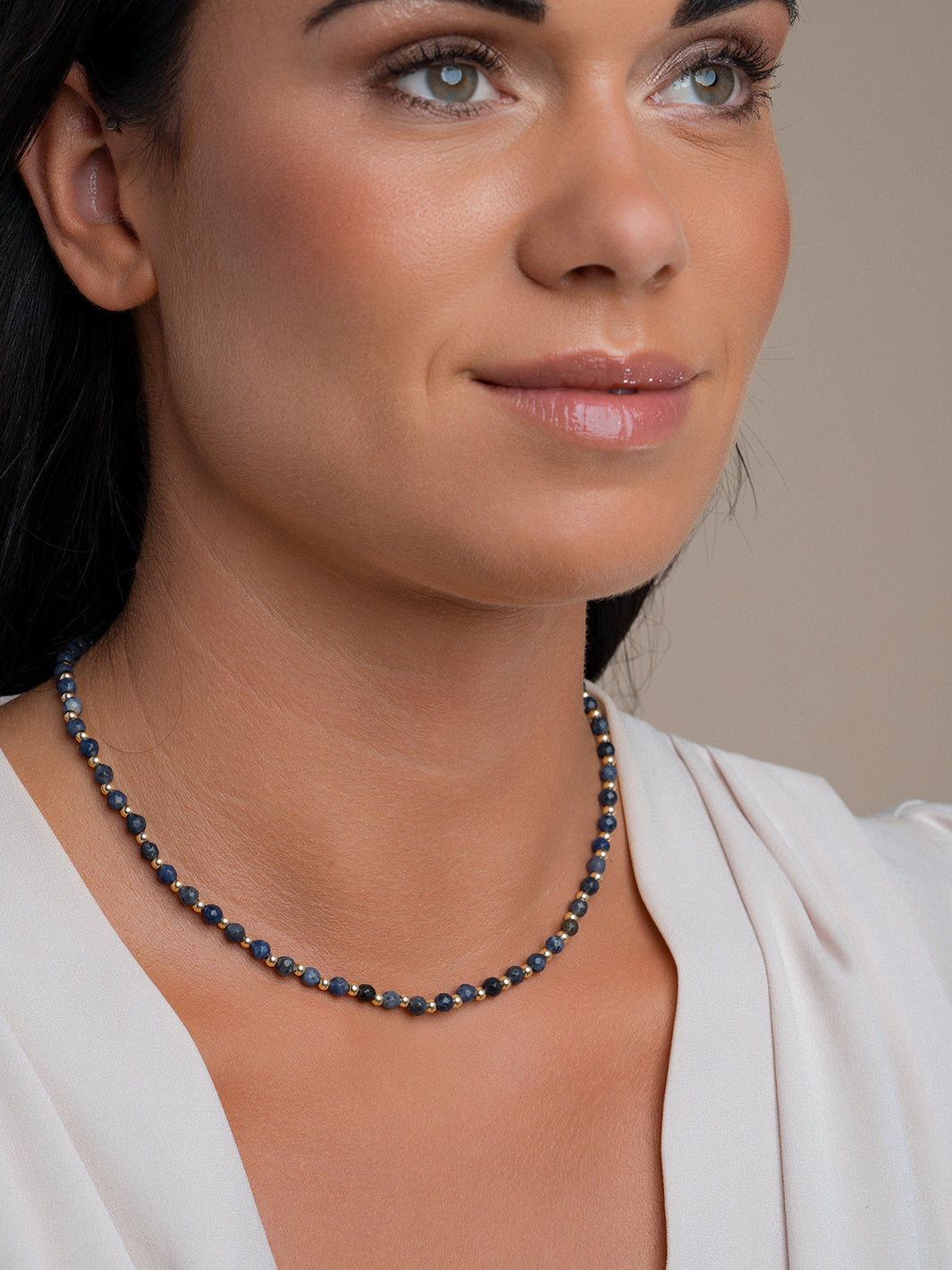 Link Ketting Sodalite Mix l Goudkleurig