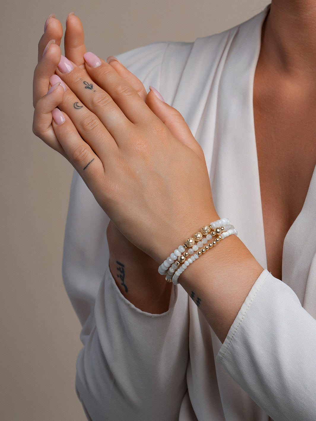 Armband met Maansteen Edelsteen Fuse Sparkling