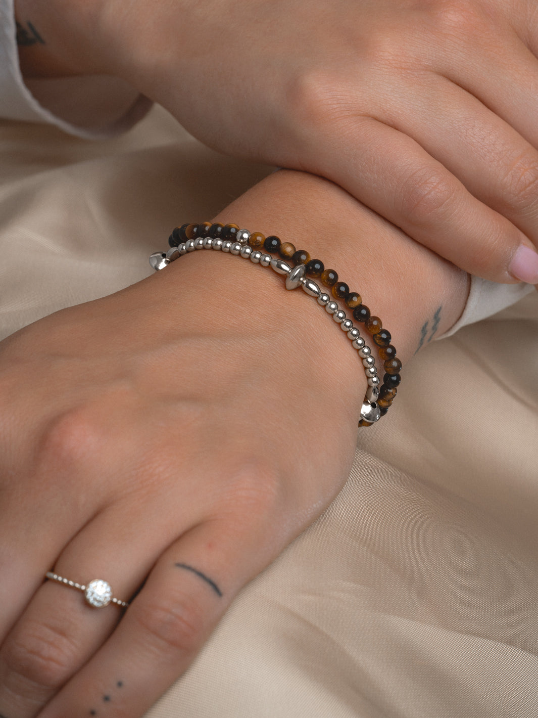 Echt zilveren armband voor dames die niet verkleurd