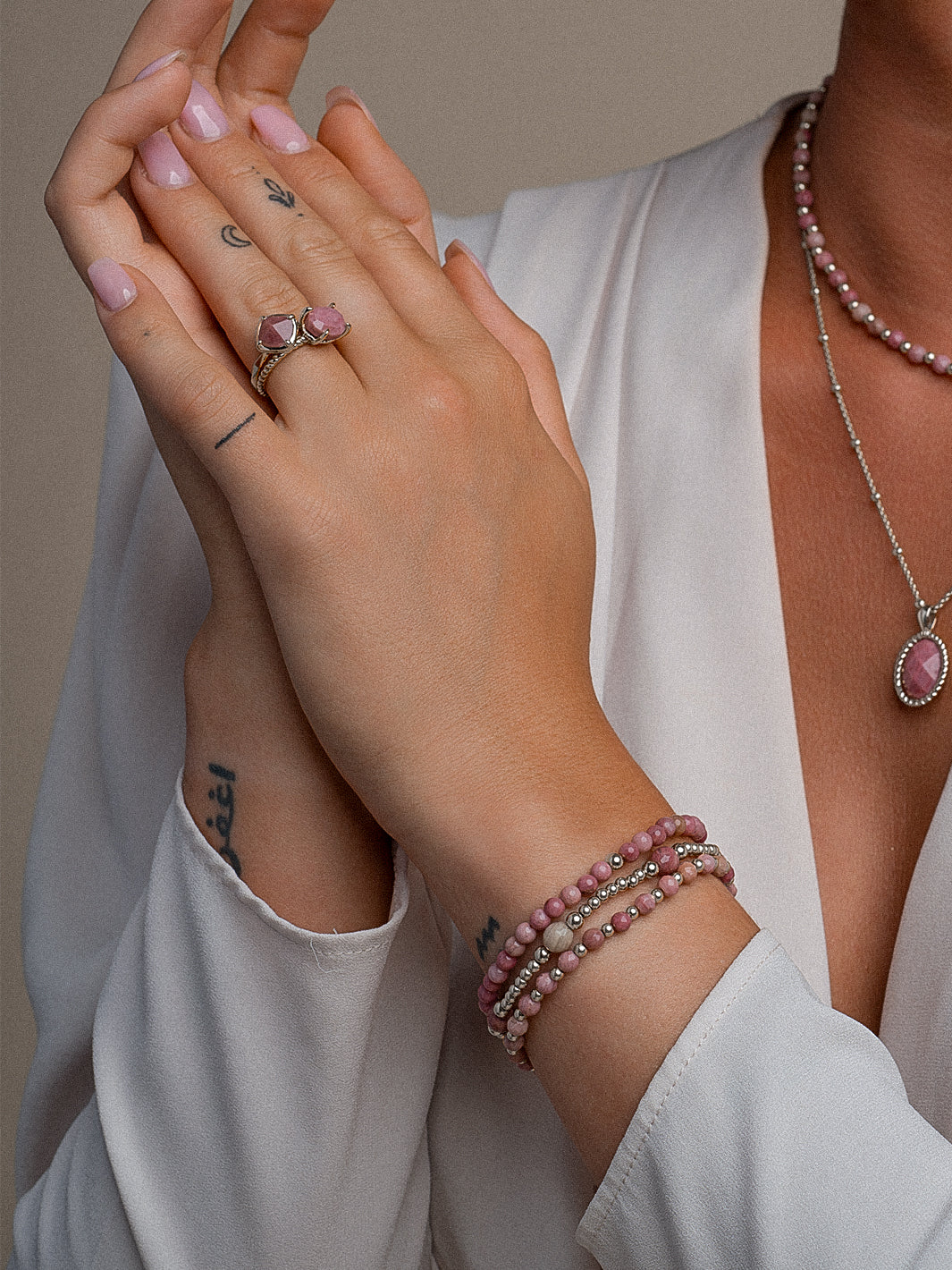 armbandenset met edelstenen