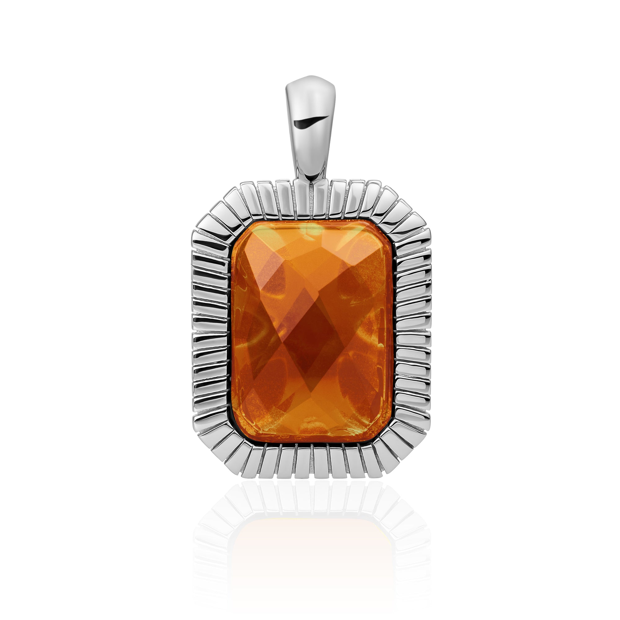 ketting edelsteen hanger in 925 sterling zilver