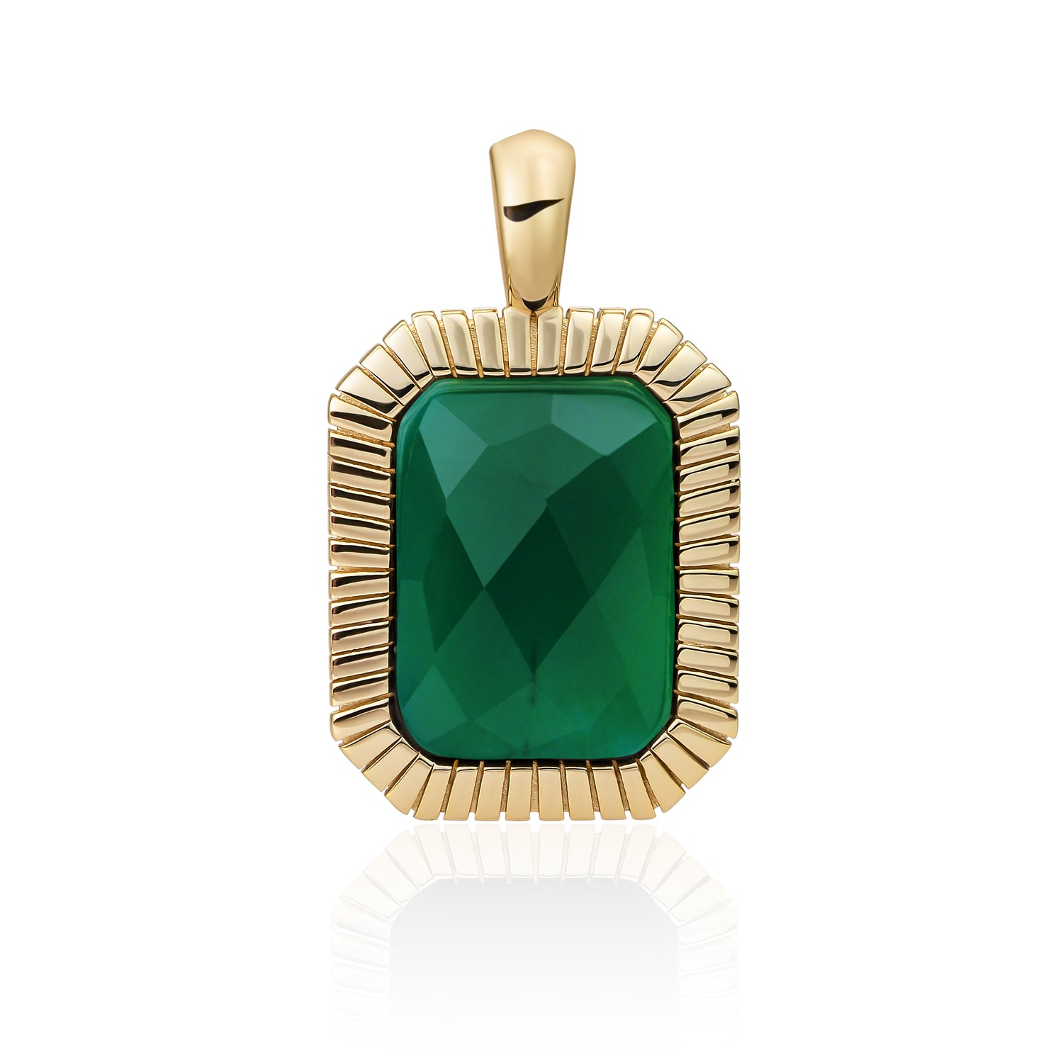 gouden sieraden met groene edelsteen van Sparkling