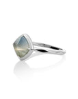 Edge Ring Labradorite l Zilver
