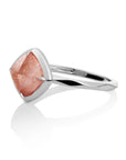 Edge Ring Sunstone | Zilver