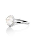 Edge Ring Mother of Pearl | zilver