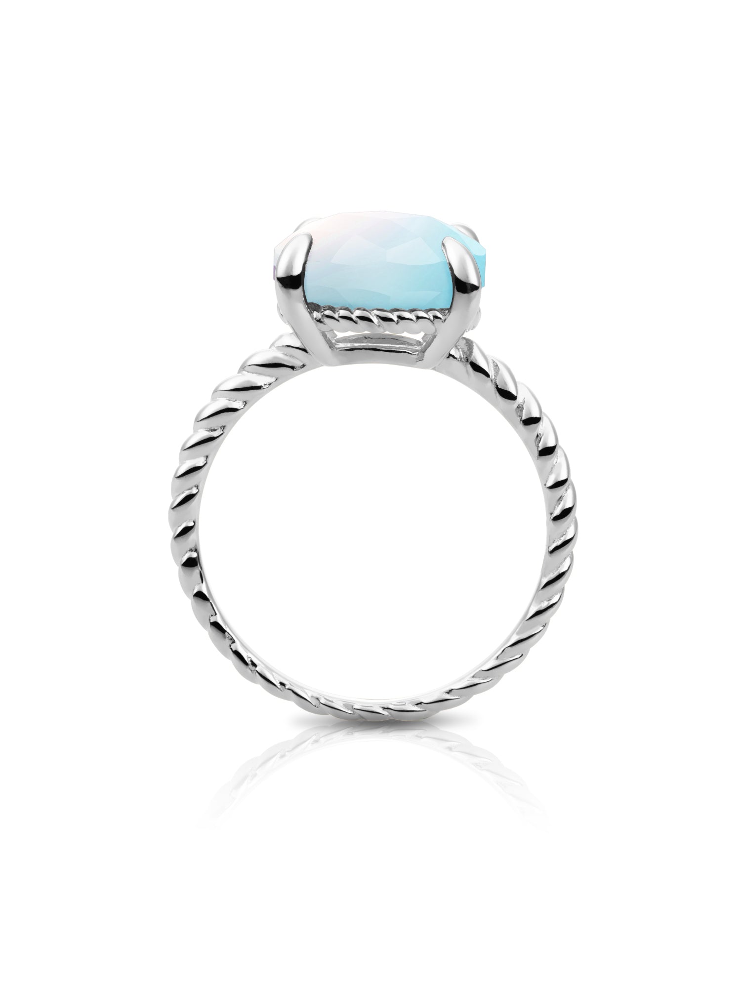 Twist Ring Opalite - Zilver