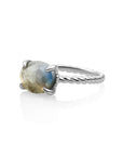 Twist Ring Labradorite - Zilver