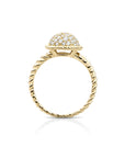 Twist Ring Zirconia | 9 karaat