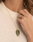 Lime Jade Blossom ketting edelsteen