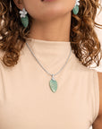 Rich Green Amazonite Blossom ketting edelsteen