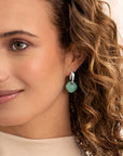 Rich Green Amazonite Cushion Cut oorbel edelstenen