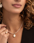 Parel Kralenketting 2mm Goudkleurig