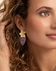 Amethyst Blossom oorbel edelstenen