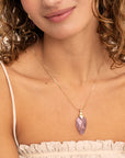 Amethyst Blossom ketting edelsteen