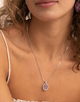 Twist pendant - Amethyst