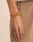 Light Citrine Quartz Saturn Large armband