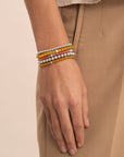 Light Citrine Quartz Saturn Large armband
