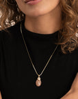 Sunstone Medium Oval ketting edelsteen