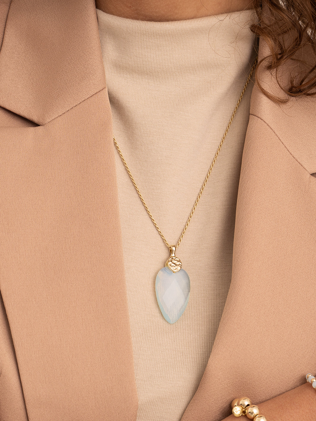 Opalite Blossom ketting edelsteen