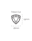 Moonstone Trillion Cut ketting edelsteen
