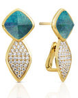 Edge Crystal Labradorite oorstekers