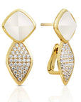 Edge Crystal Pearl Oorstekers